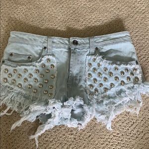 Denim shorts